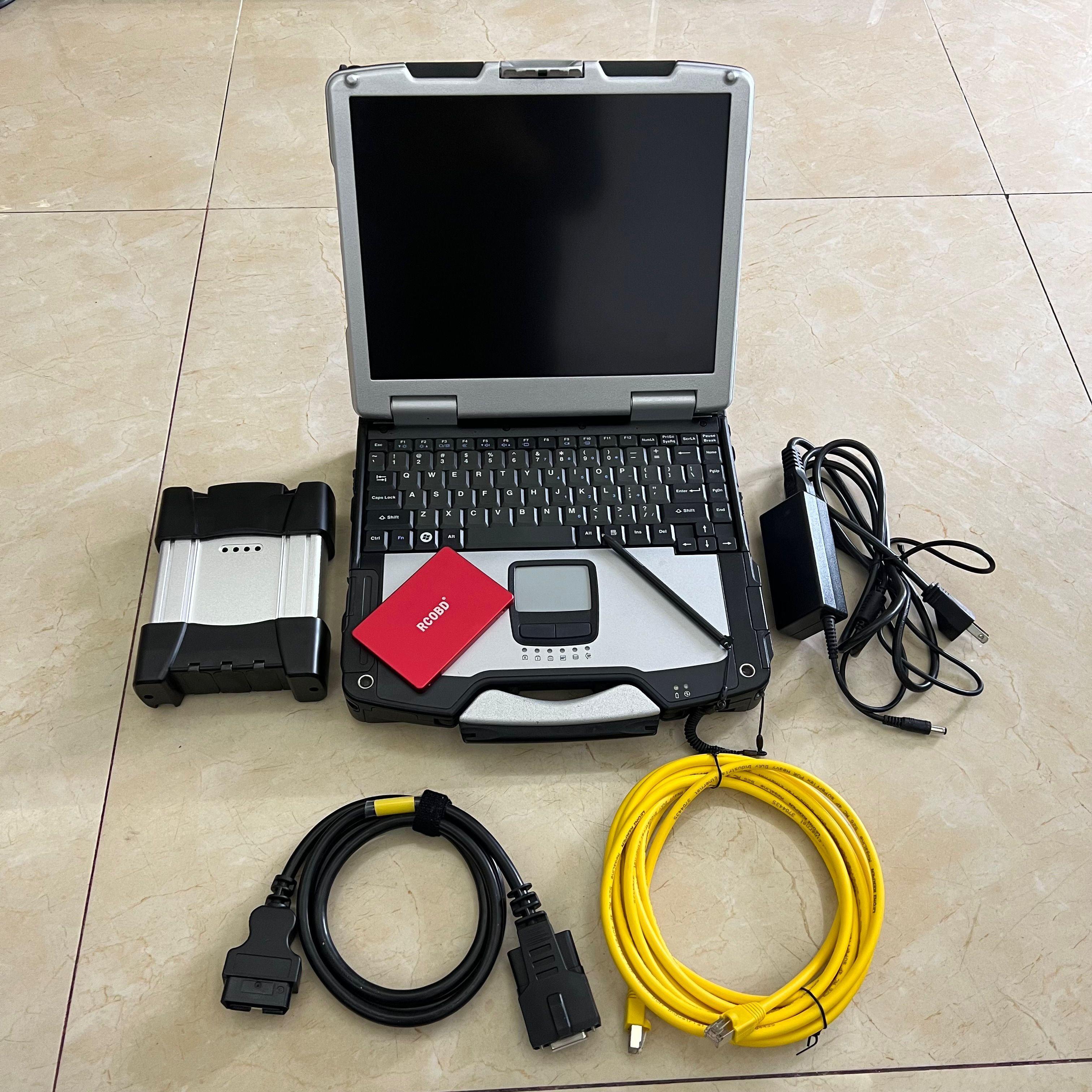 Voor BMW ICOM VOLGENDE A3 Diagnostic programmeur Tool met V2024 D4.45 SSD in Toughbook CF-31 Laptop Klaar Gebruik