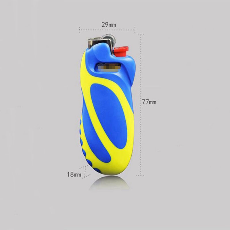 Più recente colorato fumato in plastica sostituibile sostituibile j5 accendino con shell innovativo prospettiva logo protezione manica guaina supporto sigaretta tabacco dhl