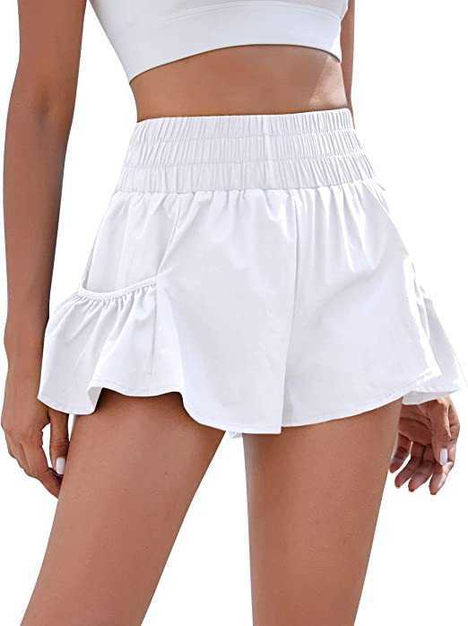 Summer Women's Short Mini Skirts LU-223 Fitness Running Yoga Quick Dry Gym Pant High Waist Shorts with Pockets