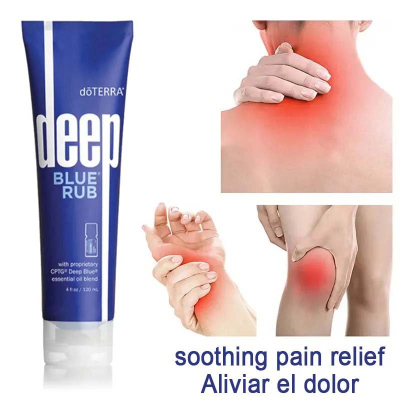 Base de óleo essencial Primer Cuidados com a pele do corpo Deep BLUE RUB Creme tópico 120ml loções frete grátis DHL