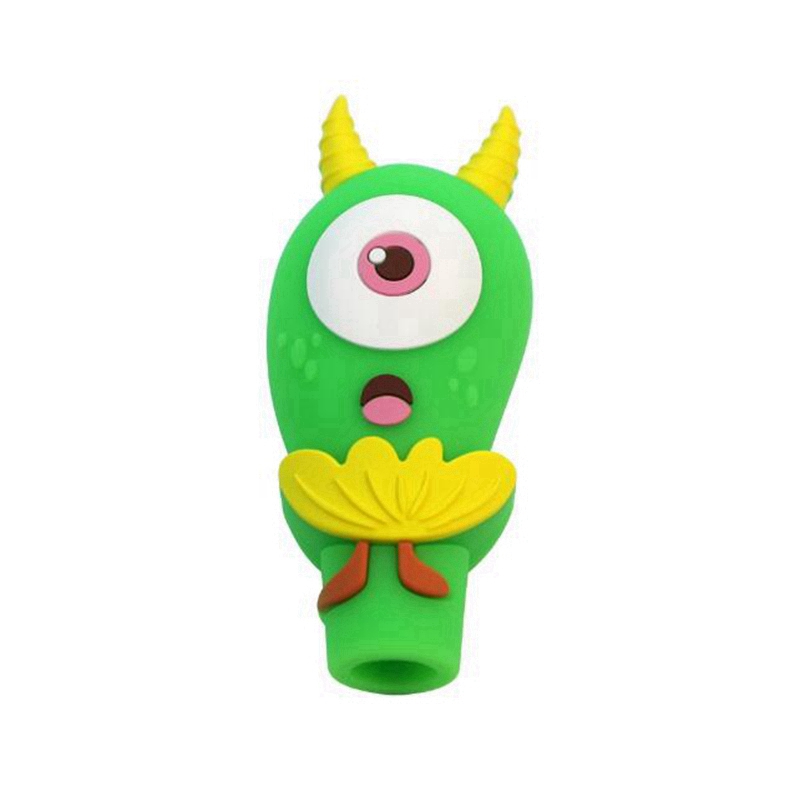 Colorful Innovative Silicone Pipes Eggplant Eyes Style Glass Filter Nineholes Screen Bowl Portable Easy Clean Herb Tobacco Cigarette Holder Smoking Handpipes