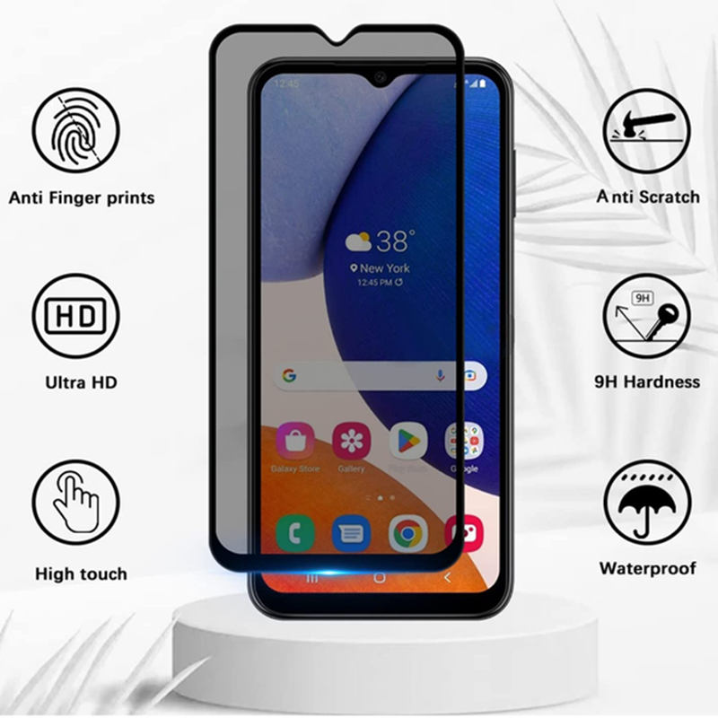 Protetores de tela anti-spy de privacidade para iPhone 15 Ultra 14 Plus 13 Pro Max Samsung Galaxy A14 A54 A24 A34 A23 A53 A13 4G 5G Black Anti-arranhado vidro temperado