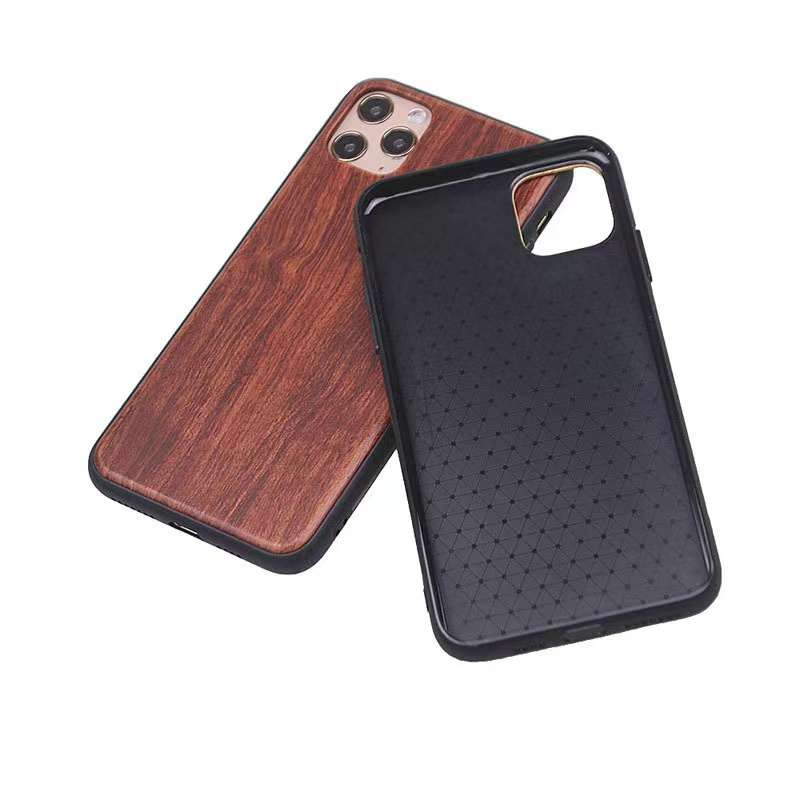 CASEiST Étuis de téléphone de luxe en bois plaine vierge OEM gravure laser sculpté en bois véritable bambou bords souples coques mobiles pour iPhone 15 14 13 12 11 Pro Max XS XR 7 8 Plus Samsung