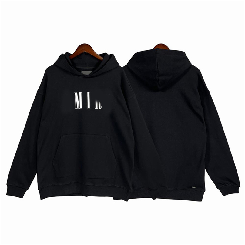 Mens Black Sweatshirt Hooded Letter Print Par Top Men hoodie Woman Hoodies Loose Plus Size Pullover Ytterkläder Designer Sweatshirts American Fashion Brand 1666