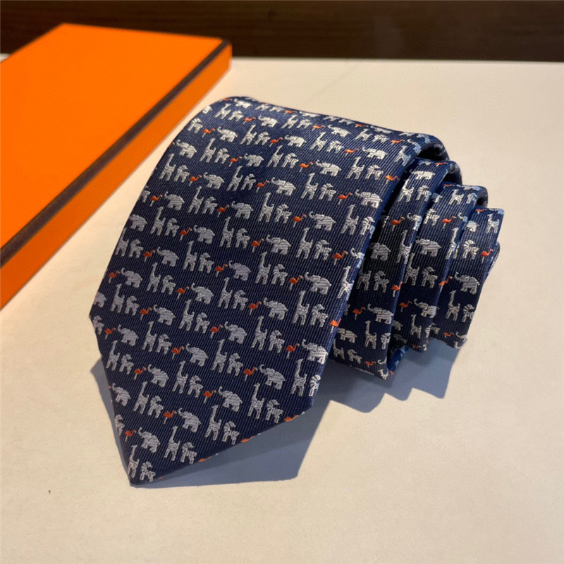 Męski projektant krawat krawat krawat krawat łańcuch zamek Zwierzęta drukowane luksusowe projektanci Business Business Deckwear Cravattino306f