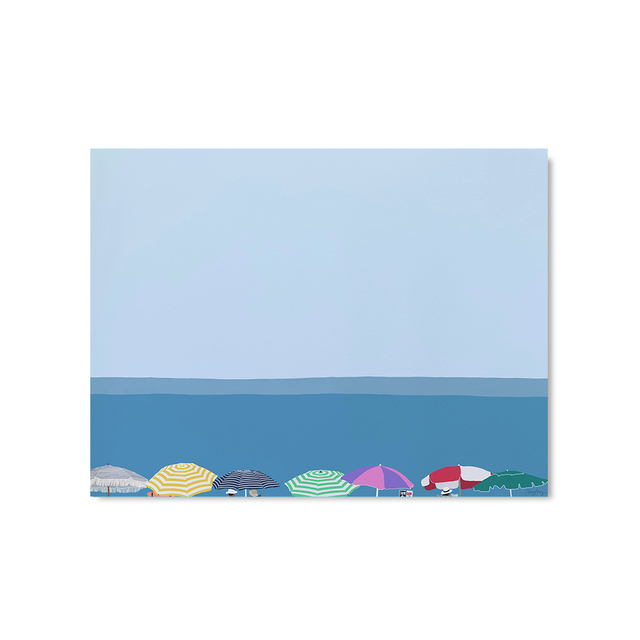 Seagull Dog Swimm in Ocean Canvas Painting Wall Art Beach Day Posters en prints Girl springt in zwembadfoto's voor woonkamer Decor WO6