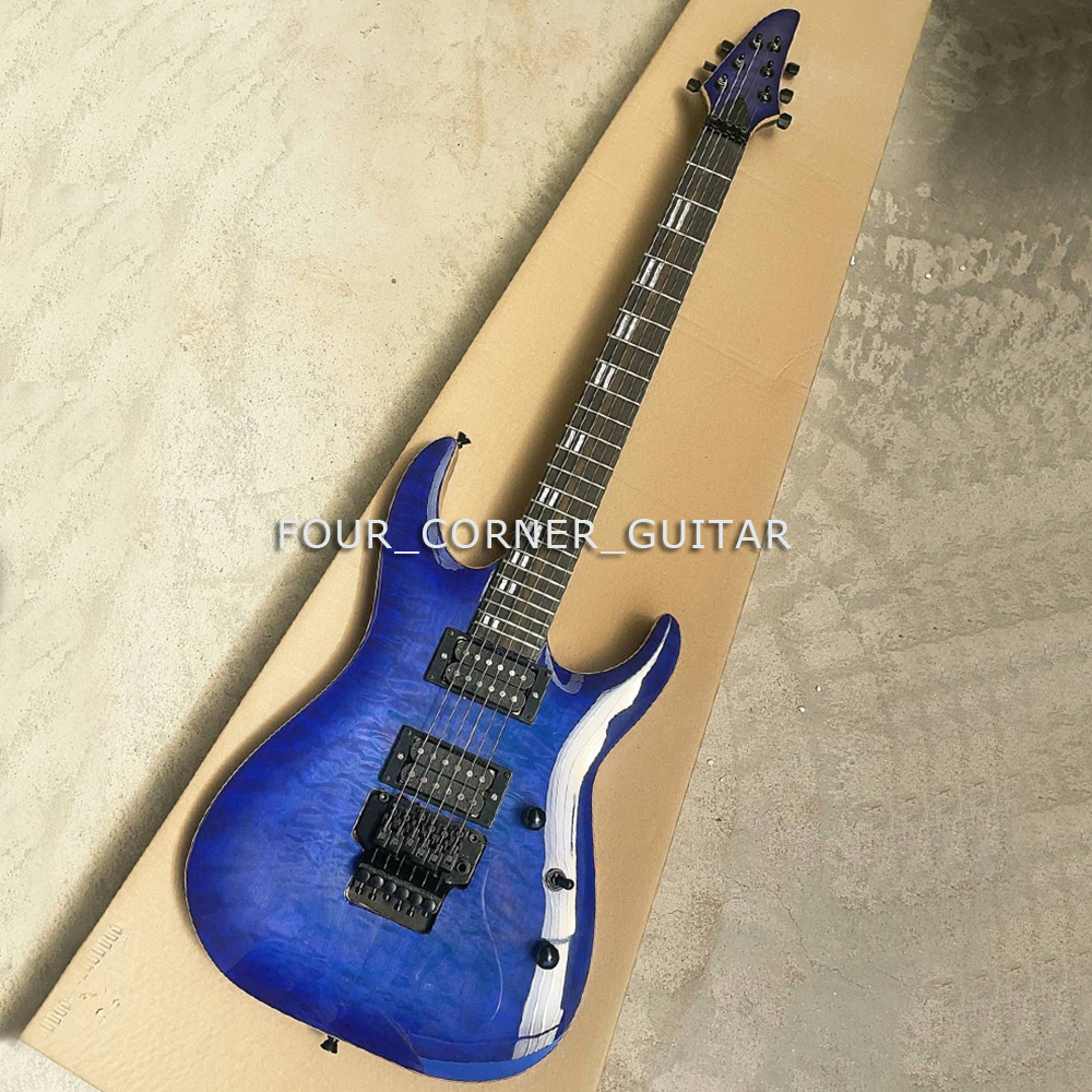 6 Strings Electric Guitar with Floyd Rose Rosewood Fretboard Customizable