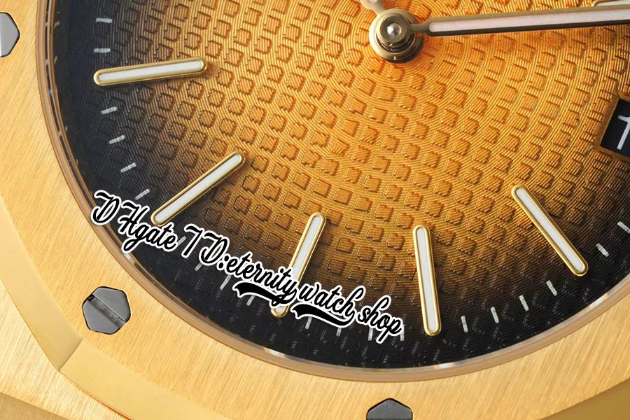 IPF 39mm ZF15202 SA2121 Automatisk herrklocka Ultra-tunn 8,6 mm rökig guldstruktur Dial Stick Markers 18k Yellow Gold Rostless Steel Armband Super Edition Watches