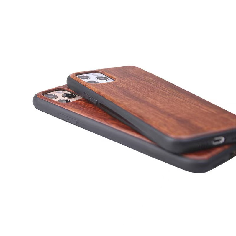 CASEiST Fundas de teléfono de madera de lujo Plaine Blank OEM Grabado láser Tallado Madera real Bambú Borde suave Cubiertas móviles para iPhone 15 14 13 12 11 Pro Max XS XR 7 8 Plus Samsung