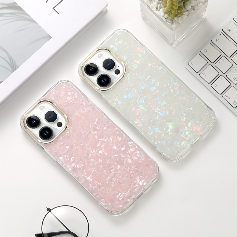 Fashion Shell Soft IMD TPU -Hüllen für iPhone 15 14 plus 13 pro max 12 11 iPhone15 Kristall weiß rosa schwarzer Rockstein verchromt Verchromter Schicht Metallic Mobile Rückenabdeckung Haut