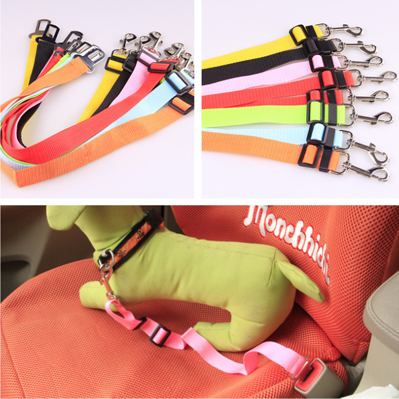 Durable Dog Seat Belt Adjustable Comfortable Safety Pet Dog Seat Car Vehicle Harness Seatbelts W0079