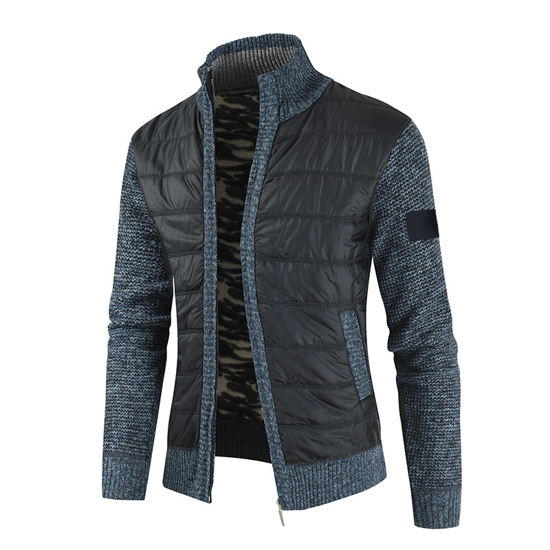 Stones Island Jacket 2023 Chaqueta Casual Moda Otoño e Invierno Nuevo Cardigan Cremallera Suéter Hombres Plus Polar Grueso Cuello Alto Hombres Sueltos 619