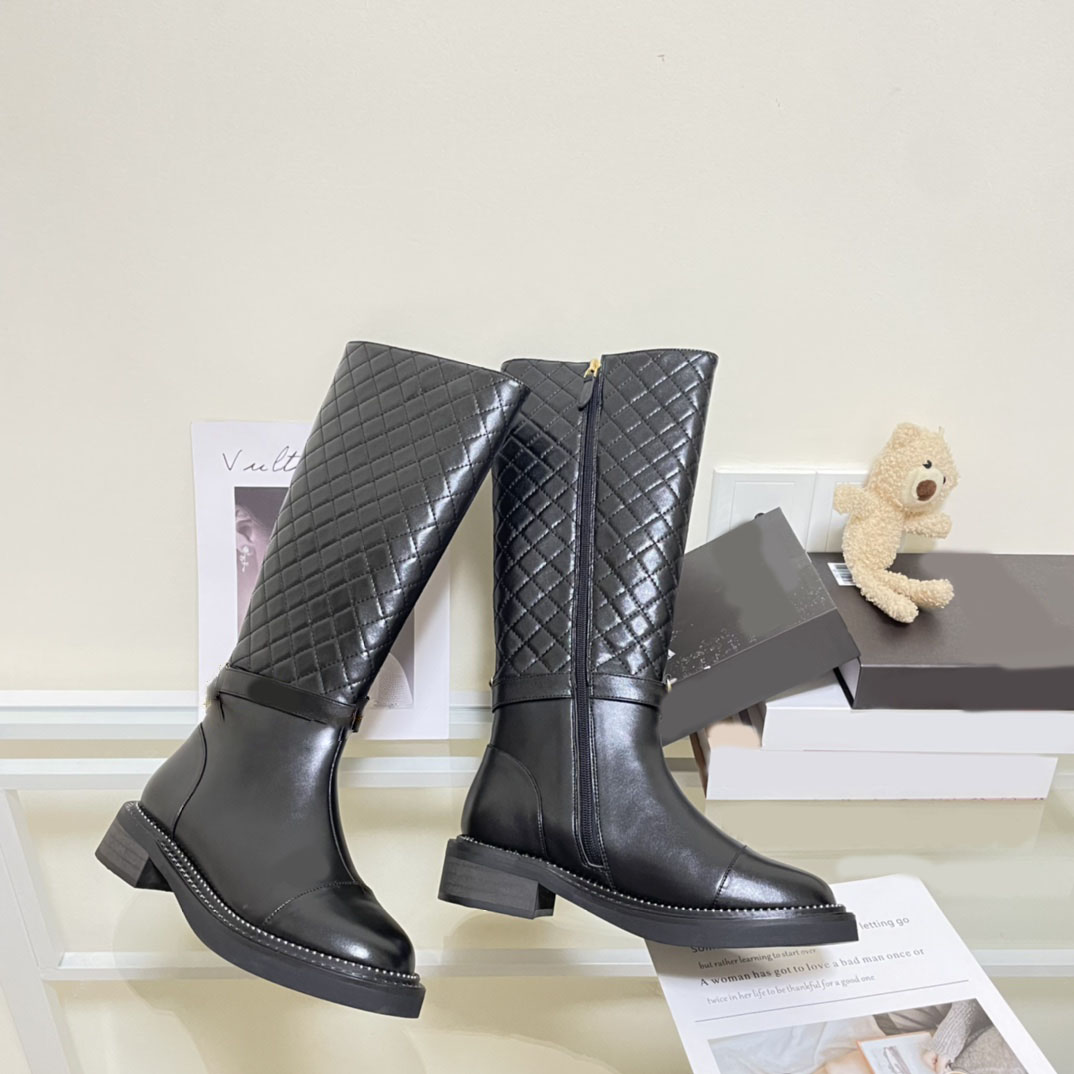 designerskie zimowe metalowe buty gęste kostki marki gumowe buty łańcuch butów damskie długie buty krótkie buty z pudełkiem