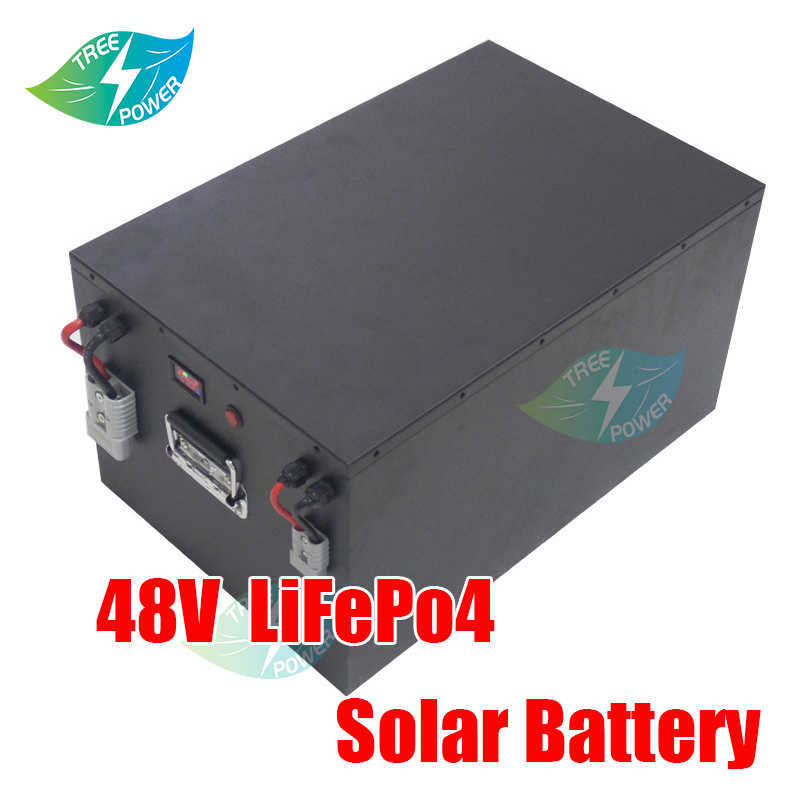 Солнечная батарея 48V 200AH 120AH LifePO4 с выносливостью BMS для 12 кВт солнечной системы лодка RV+Зарядное устройство RV+Зарядное устройство