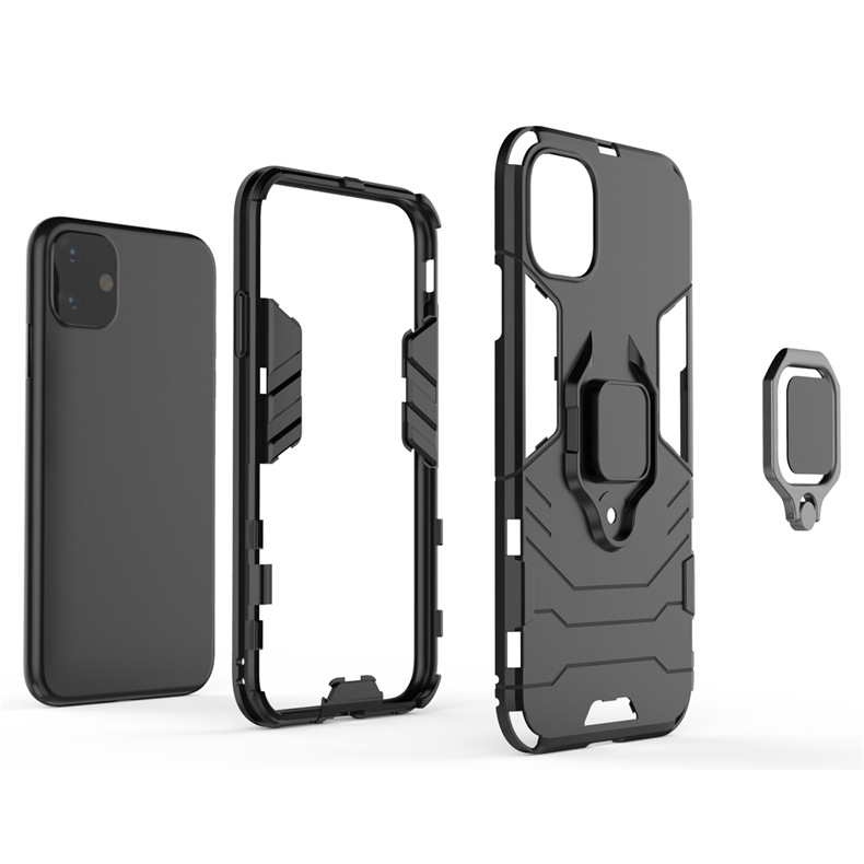 Panther Kickstand Fundas para teléfono Anillo de metal Contraportada Protector de armadura híbrida para iPhone 15 15pro 15ultra 14 13 12 11 pro max X Xs XR 6 6P 7 7P 8 8plus