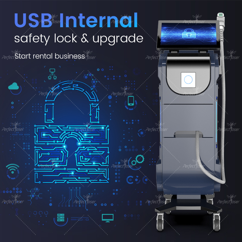 Machine professionnelle d'épilation au Laser à Diode 808nm, nouvelle technologie de refroidissement TEC, système de télécommande avec garantie de 2 ans