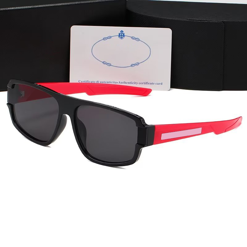 Luxe designer heren zonnebrillen klassieke bril bril bril buiten strand piloot zonnebril voor man vrouw 6 kleuren optionele driehoekige handtekening met doos