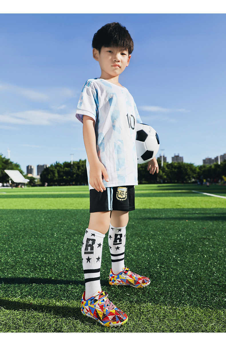 Jeugdhaaklus voetbalschoenen tf ag kindervoetbal laarzen jongens meisjes multicolor professionele trainingsschoenen voor kinderen