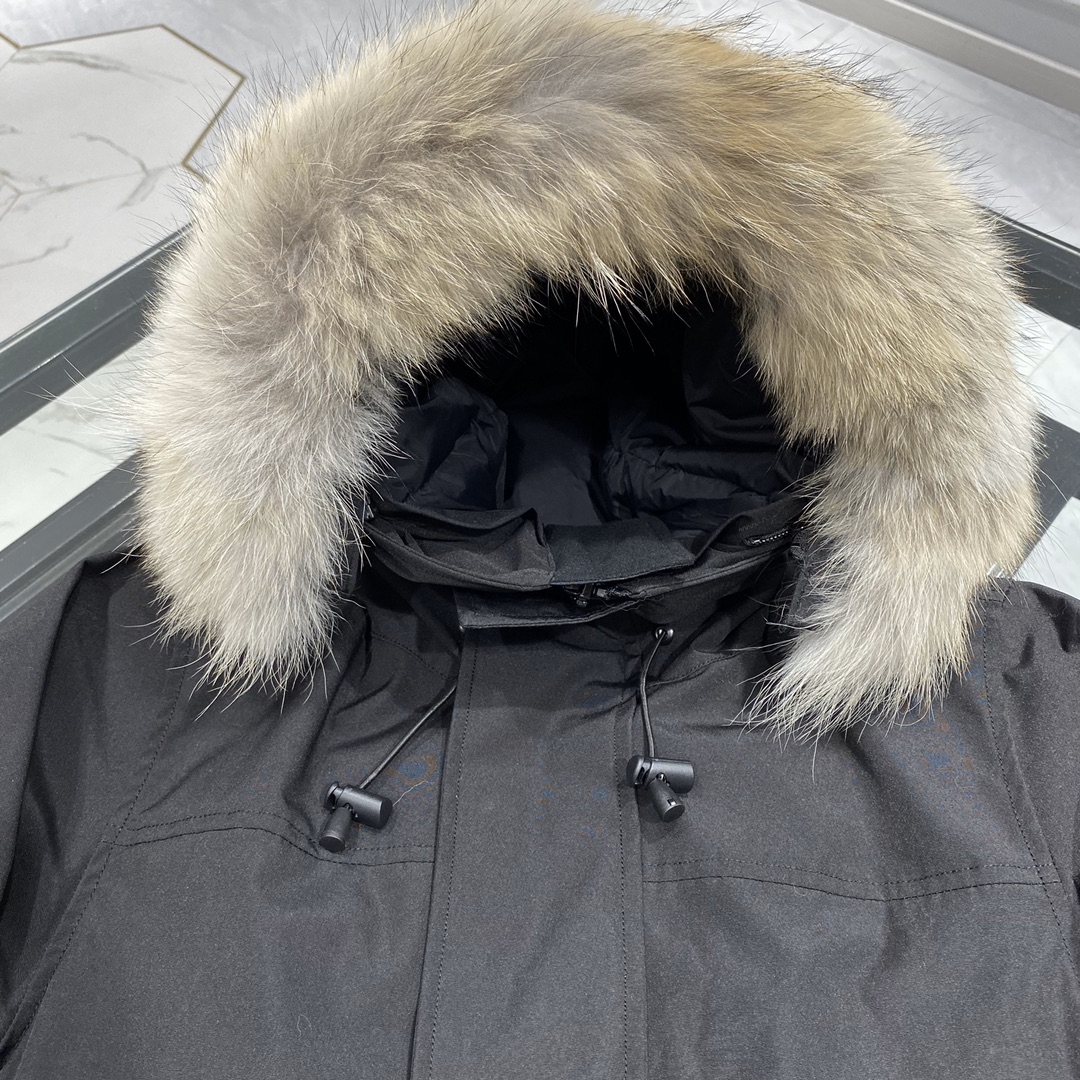 Manteau en duvet d'oie hommes vestes d'hiver véritable col de fourrure de loup à capuche manteaux chauds et coupe-vent en plein air avec casquette amovible parka vêtements d'extérieur pour hommes doudoune