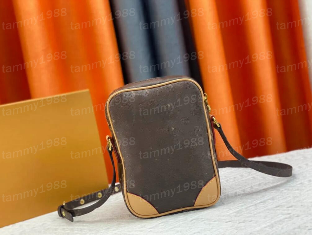 10A Designerväska Kvinnor äkta läder vintage hårdvara Presspåse axelväska designer crossbody handväska m45236