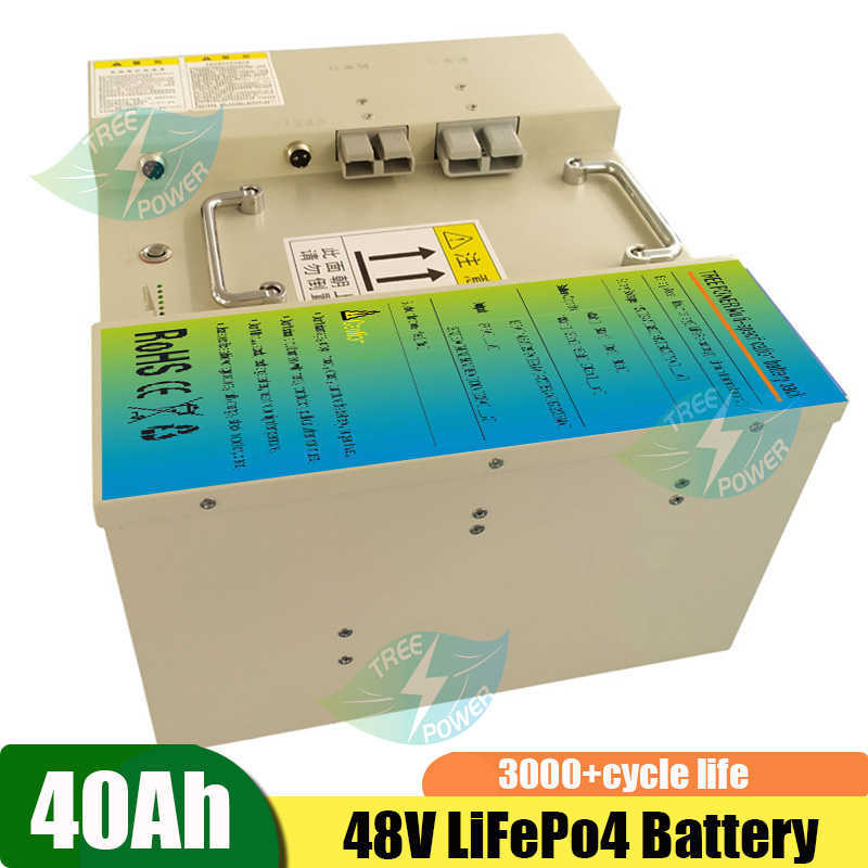 New Products Deep Cycle Lifepo Good 40AH 48V Lithium Battery Forklift Battery AGV Lifepo4 Battery+ 5A Charger