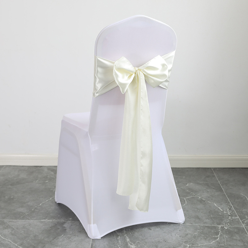 Przewodniczący szarfy Zespoły węzłów ślubnych krzesło dekoracji kokarzy na imprezę na bankiecie wydarzenie