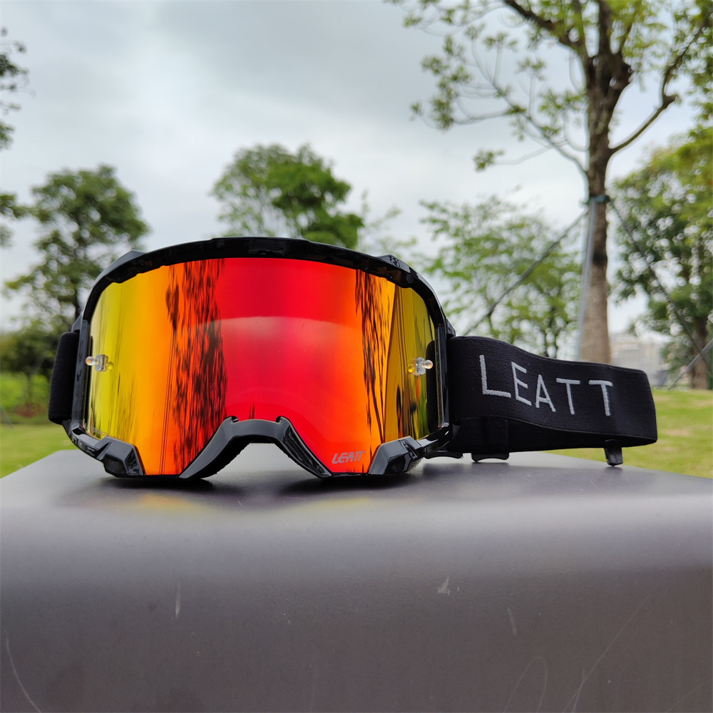 Leatt 4.5 Anti Fog Outdoor Eyewear Motorcykelglasögon Goggles Hjälm MX Moto Dirt Bike ATV Outdoor Sports Glass Scooter Googles Mask Cykling