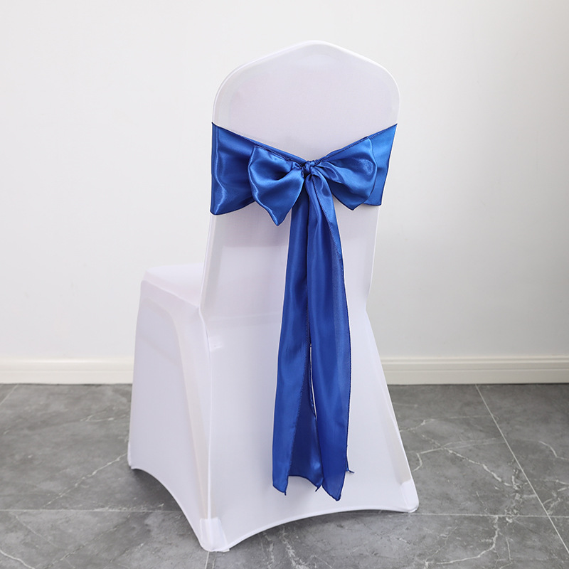 Chair Sashes Knot Bands Wedding Chair Decoration Chair Bows For Party Banquet Event