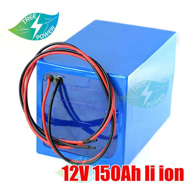 Bateria de polímero de lítio de 12V de 12V de 12V para UPS RV EV Forklift Caravan Trolling Motor AGV + 10A Carregador