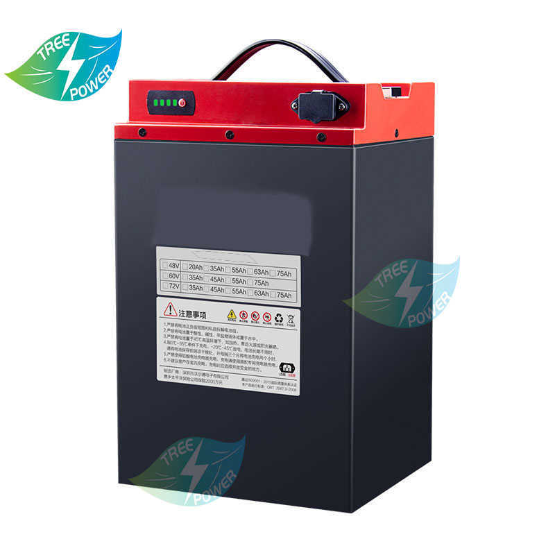 60V 60AH Lithium Ion Battery مع BMS لـ 2500W 4000W دراجة نارية دراجة نارية ثلاثية الأبعاد الكهربائية +10A شاحن