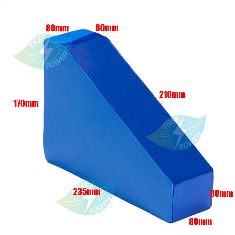 48V 20AH Lithium Ion Battery 48V Triangle Lithium Bateria for Bicycle Electric Bike Kit 500W 1000W 48V + 3A Charger