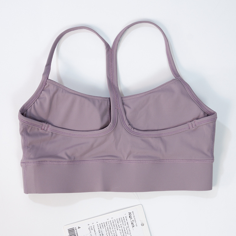 Lu Yoga Sports Sports Solid Color Yoga Sling reggiseno Yoga Bellissima schiena che corre sport biancheria da donna che si shock -heart stretto con reggiseno