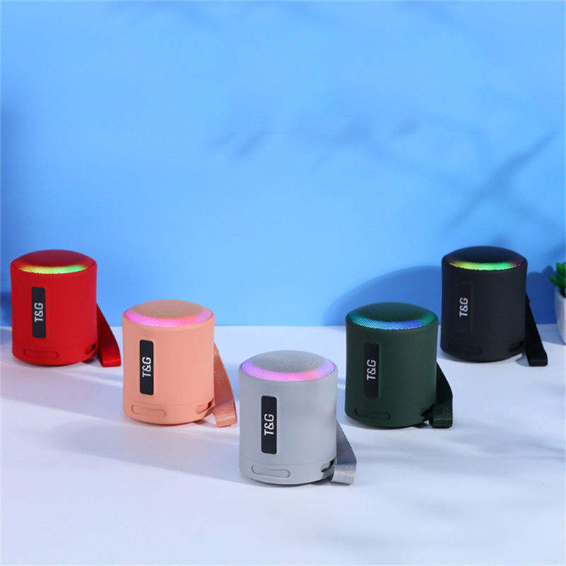 Tg373 Factory Direct Sales Portable Waterproof Speaker Outdoor Party Multi Color Stereo Wireless Speaker