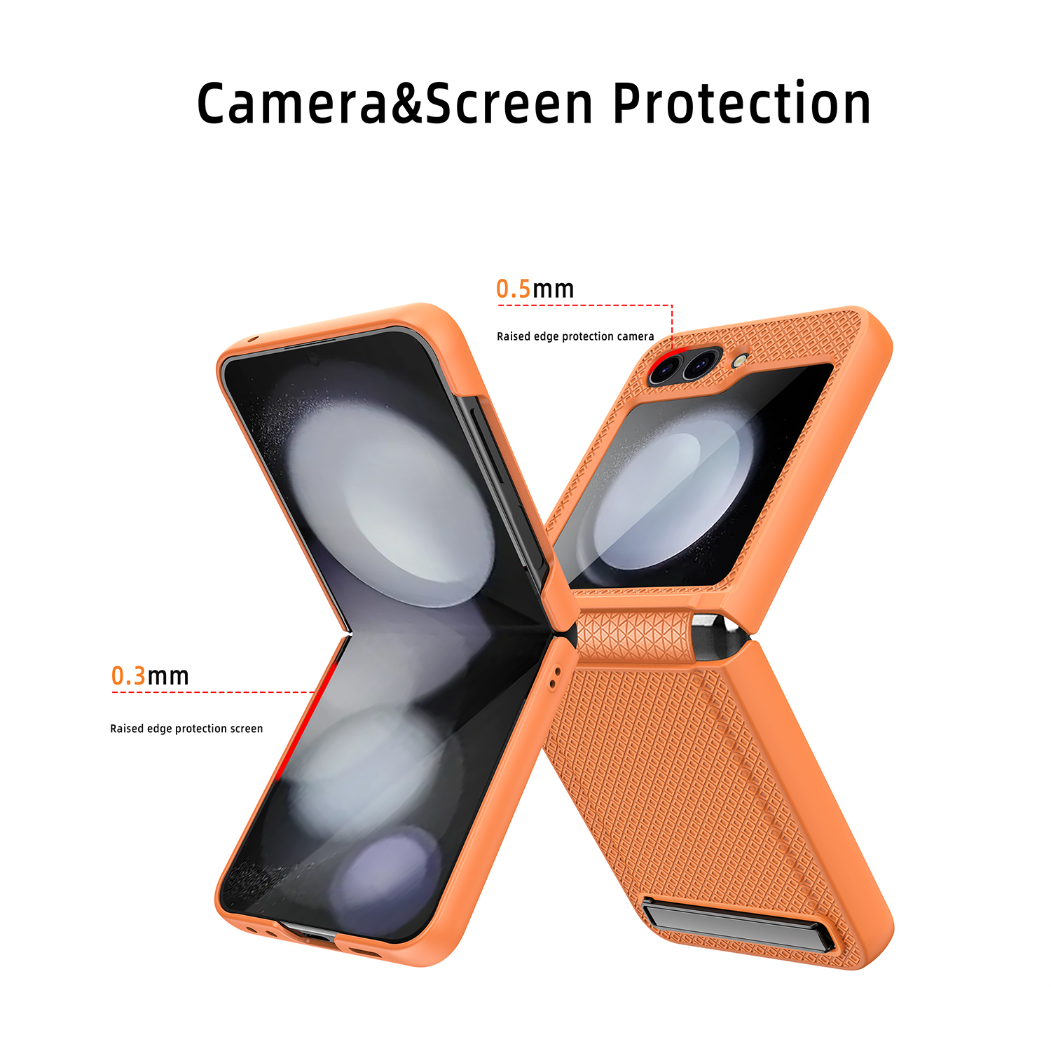 Niewidoczny wspornik dla Samsung Galaxy Z Flip 5 Case Matte Miękki Ochrona Zawiasu