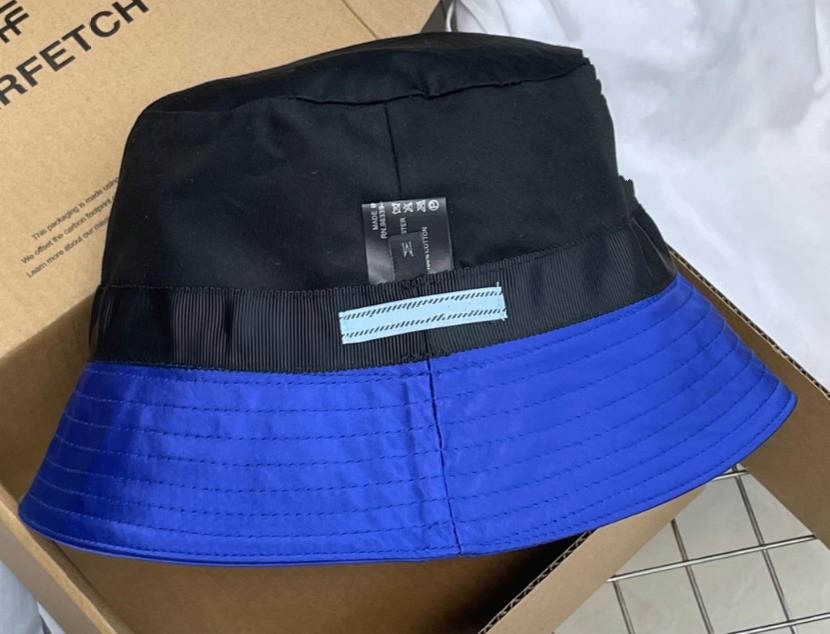 Designer Nylon Bucket Hat For Women Fashion Foldable Caps Black Blue Fisherman Hats Beach Sun Visor wide brim Caps Folding ladies Bowler Dropship M size