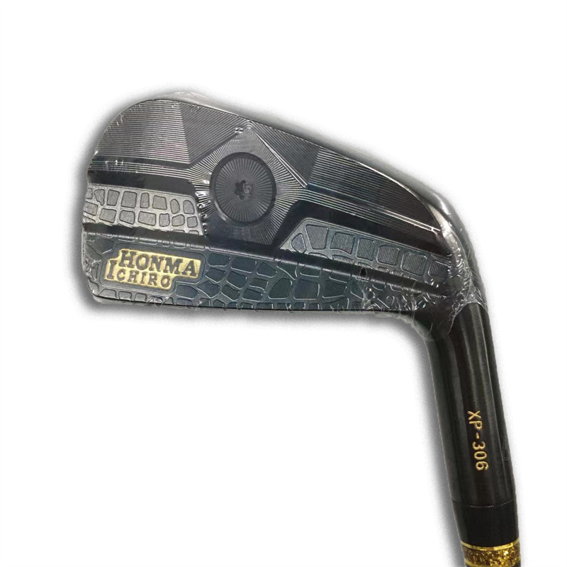 Yeni golf ütüler ichiro honma içi boş siyah golf ütüler siyah 456789psteel veya grafit golf kllubları