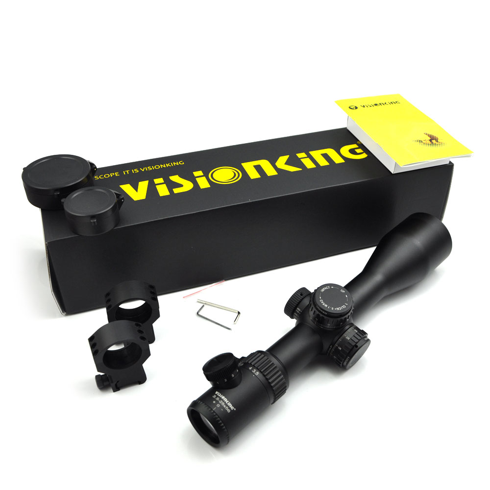 Visionking 3.5-25x56 lunette de visée tactique longue-vue pour la chasse au fusil collimateur optique vue du pistolet éclairage rouge vert accessoires de Lunettes de chasse