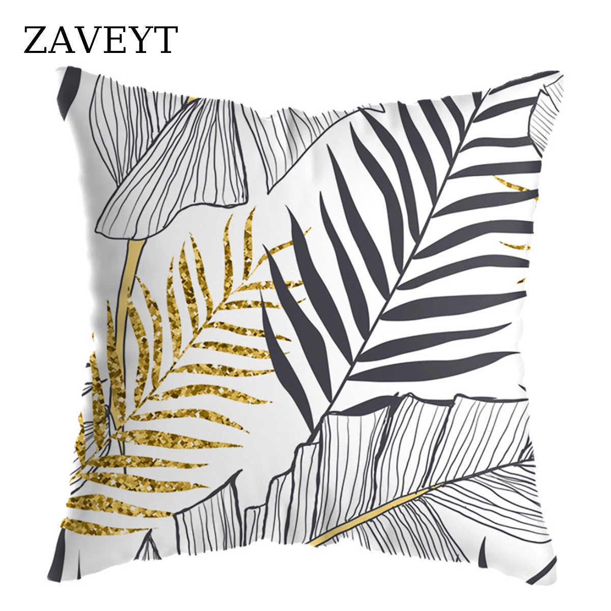 Baule d'oreiller Zaveyt Hot Tropical Plants Couvercle feuille pour canapé-chambre à coucher coussine