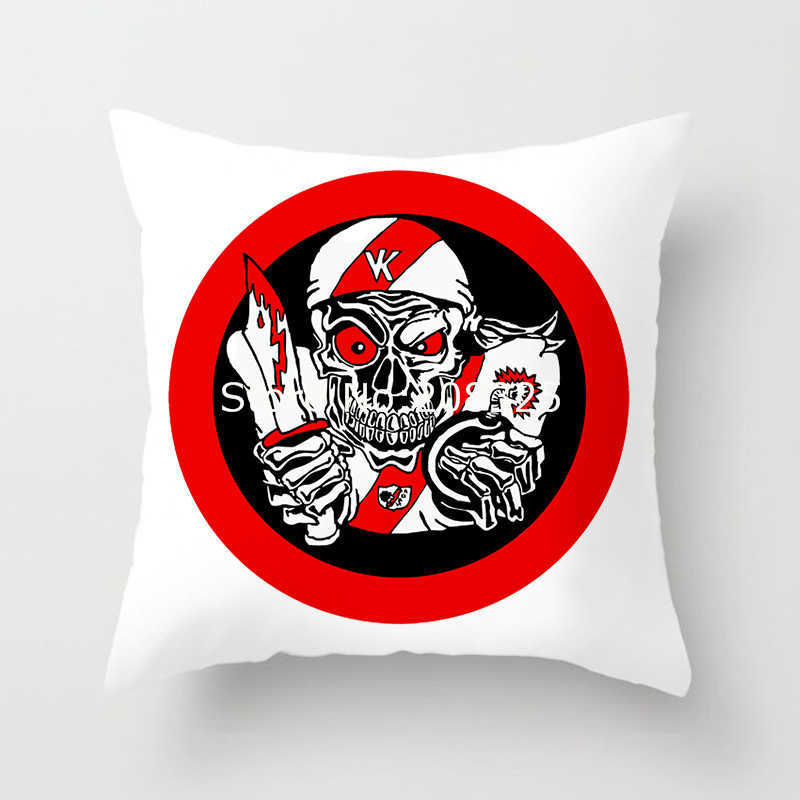 Pillow Case Rayo Vallecano Case Futbol Espanol La Liga Vallecas Cushion Cover Decorative s For Sofa case HKD230817