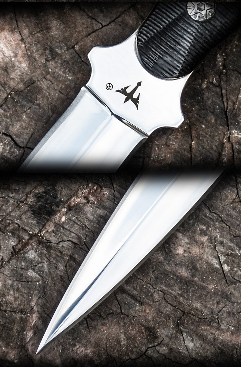 絶妙な金属小道具ナイフ自己防衛屋外サバイバルナイフシャープハイハードフィールドサバイバル戦術を運ぶストレートナイフブレード