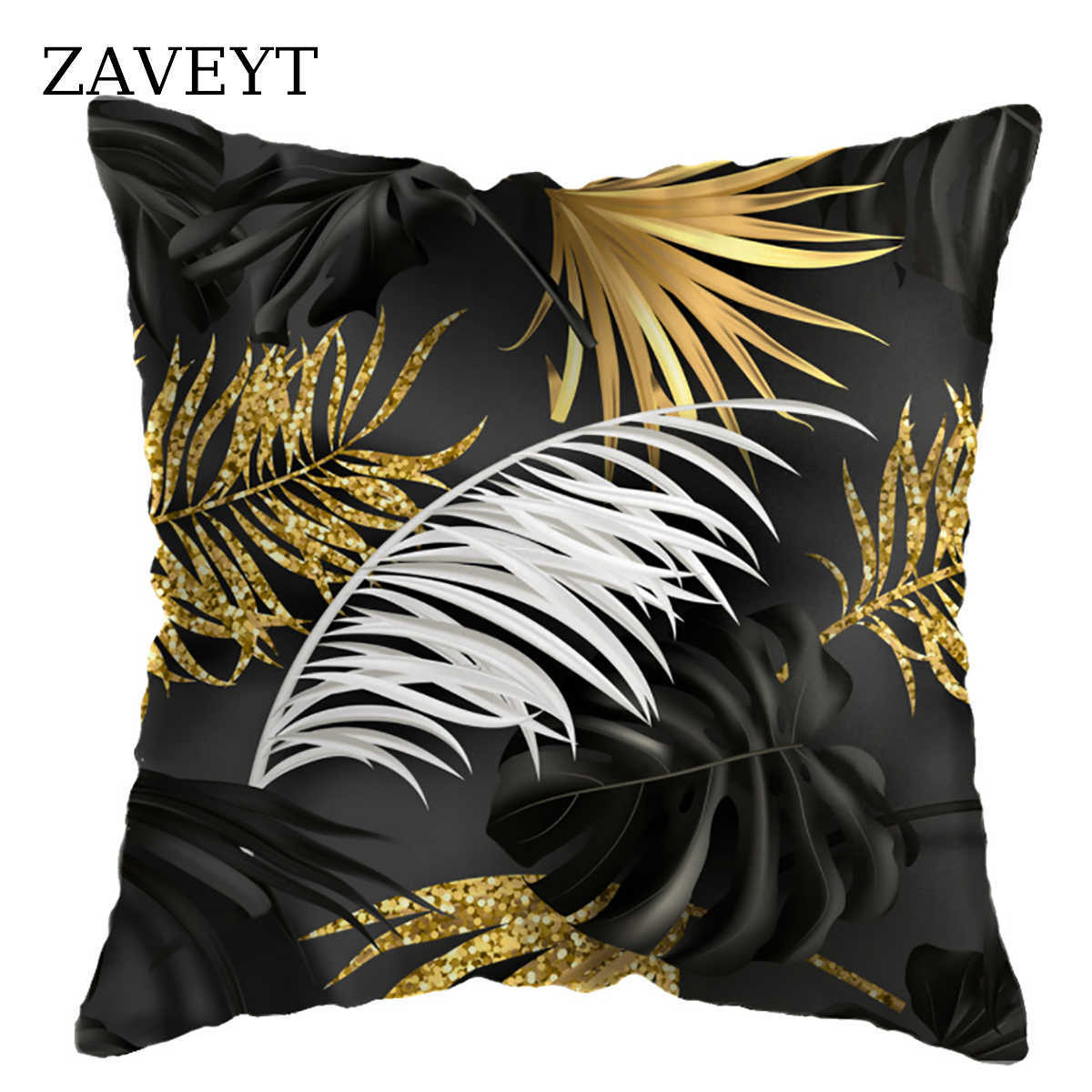 Baule d'oreiller Zaveyt Hot Tropical Plants Couvercle feuille pour canapé-chambre à coucher coussine