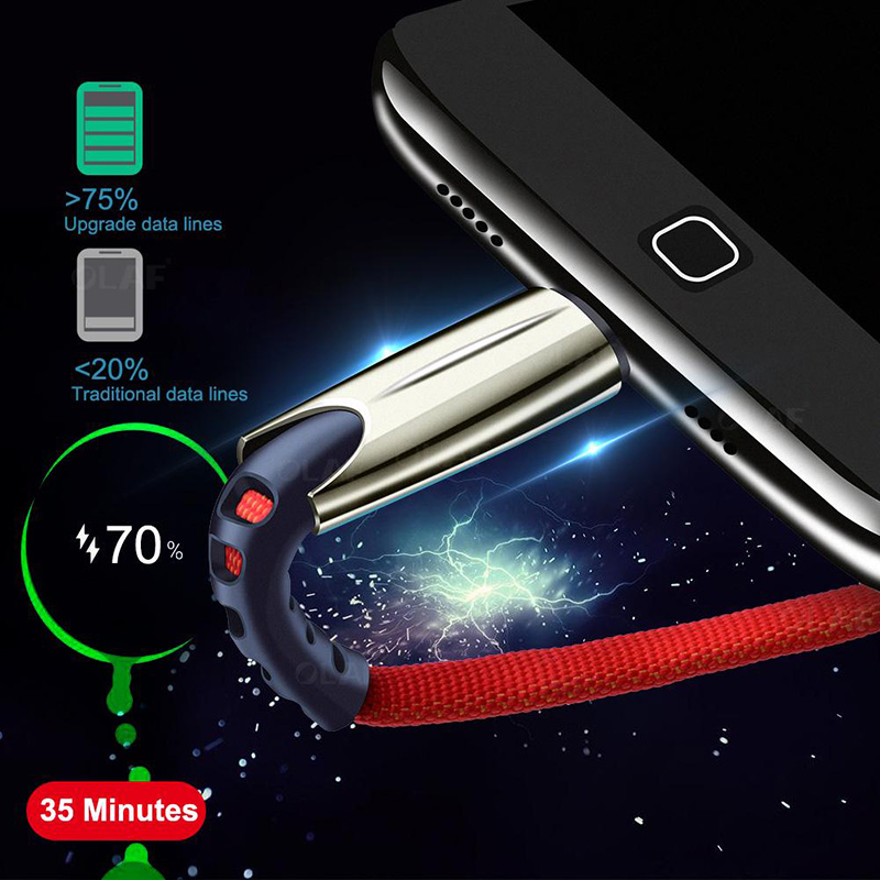 5A USB Type-C быстро зарядка Data Sync Micro USB-кабель для iPhone 12 13 Samsung S10 S9 S8 + S7 S6 Edge Примечание 4 5 8 9 10 Pro цинк сплав
