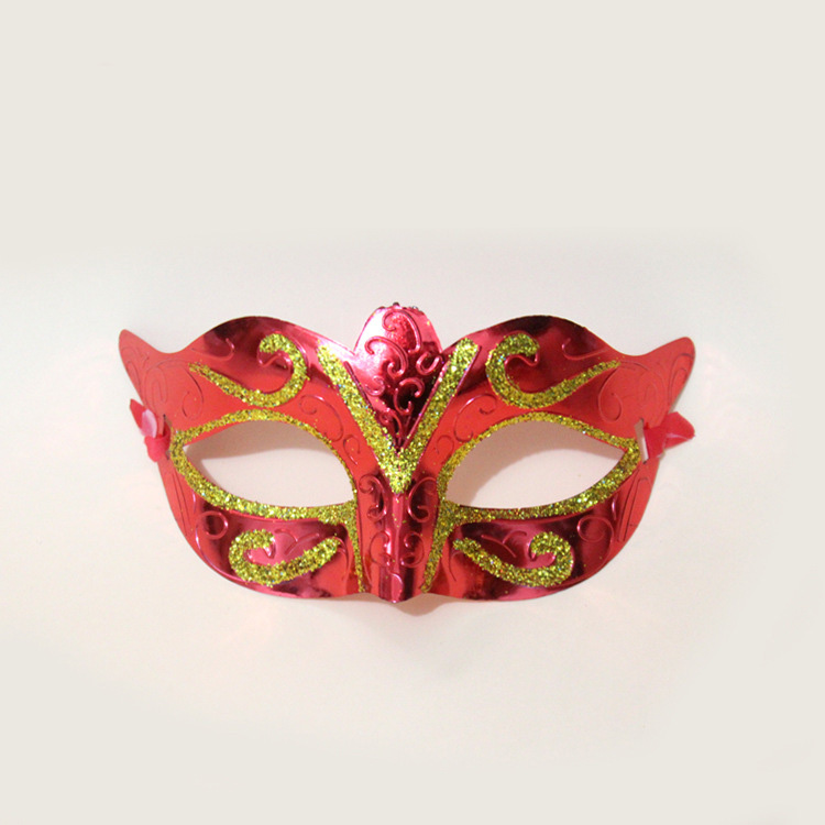 Masque de fête avec masque à paillettes dorés Venetian Unisexe Sparkle Masquerade Venetian Mask Mardi Gras Masques Masquerade Halloween