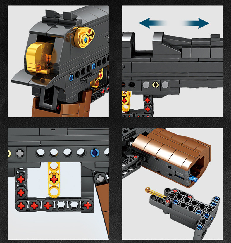 Figurines Militaire Construire Bloc Pistolet Pistolet Pistolet accessoire tactique Airsoft Pistolet Balle Molle Pistolet Jouet Modèle Jouet Pistolet Garçon Jouet Mini Bloc Pistolet Pour Adulte Lepin Brique