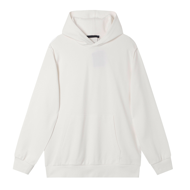 Modeontwerp heren hoodie blauw, witte en zwarte klassieke driekleurige hoodie 450G opnieuw gewassen katoenen schouders luxe alles-in-één loszittende paar hoodie