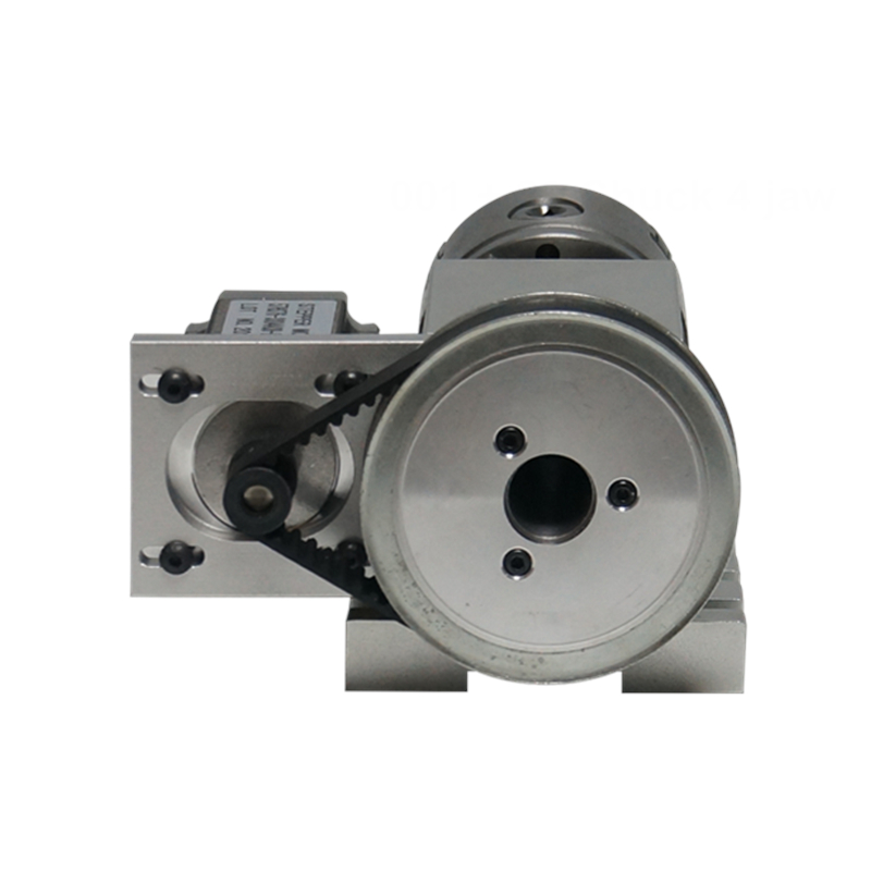 4th Rotation Rotary A Axis With 3 4 Jaw 100mm Chuck Tailstock MT2 Stepper Motors For CNC Engraving Cutting Machine
