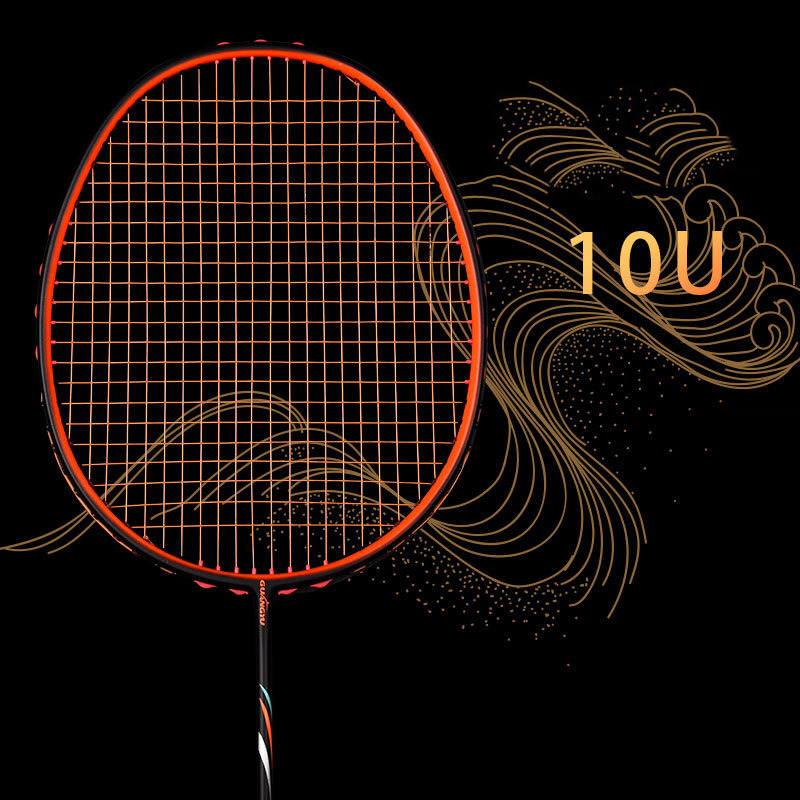 Outros produtos esportivos de alta qualidade Badminton Racket 10U Ultra Light cerca de 54g libras 24 Ponto de equilíbrio 3105mm Esportes adultos ao ar livre 230816