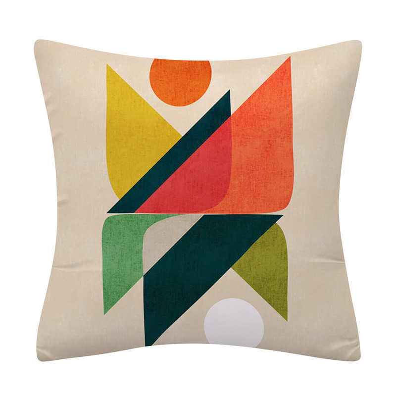 Kussensloop 45 * 45cm kleurrijk abstract geometrisch bedrukt patroon kussenomslag voor huis woonkamer stoel sofa decoratieve kast hkd230817