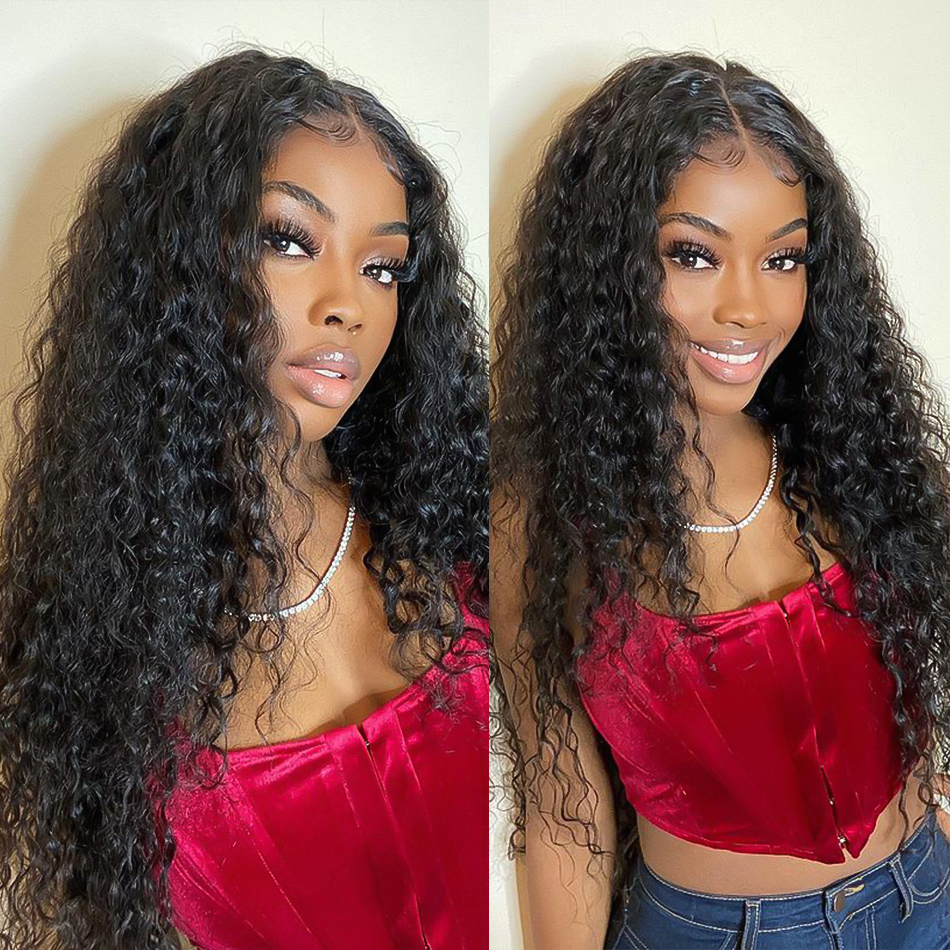 Deep Wave Bundles Human Hair 30 Inch 1/3/4 Bundles Deals Brazilian Deep Curly Human Hair Weave Bundles Hair Extensions 100g/pc