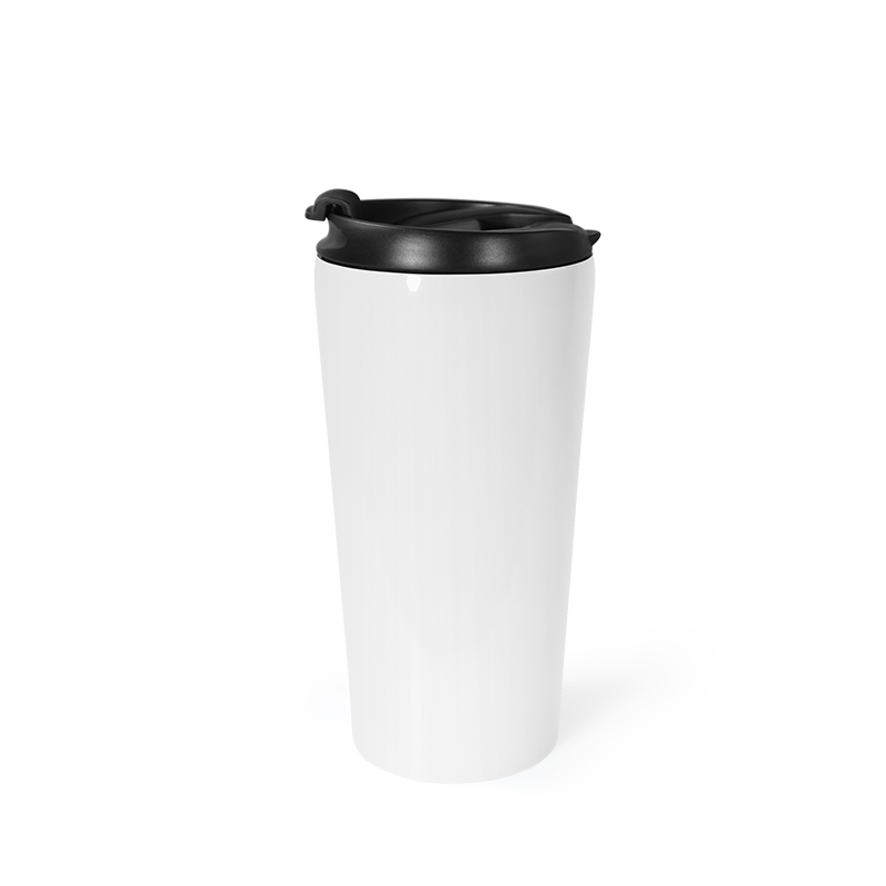 16oz Sublimation Kaffeetasse mit Schraubendeckel Edelstahl Doppelmauerte Becher Fahrt Kaltgetränk Tasse Eiskaffee Z11